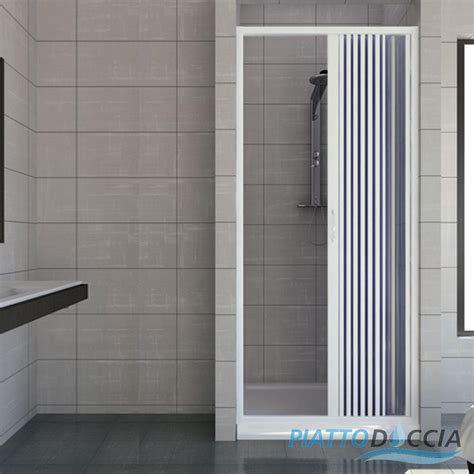 SHOWER ENCLOSURE WALK IN PLASTIC PVC FOLDING DOORS PANEL SIDE OPENING