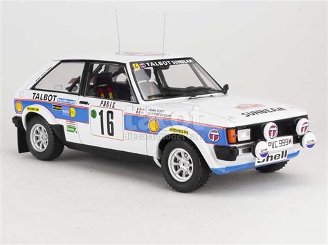 Talbot Sunbeam Lotus Monte Carlo 1981 IXO 1 18 Autos Miniatures