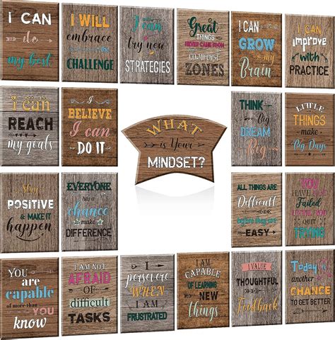 21 Pieces Growth Mindset Posters For Bulletin Board South Africa Ubuy