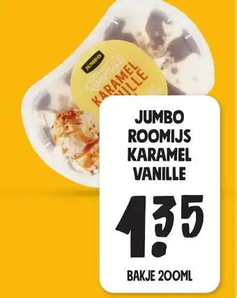 ROOMIJS KARAMEL VANILLE 200 ML Aanbieding Bij Jumbo