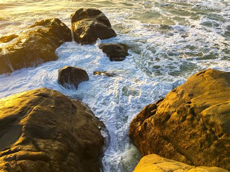 Wallpaper Sunlight Landscape Sea Rock Nature Shore Reflection Photography Beach Waves