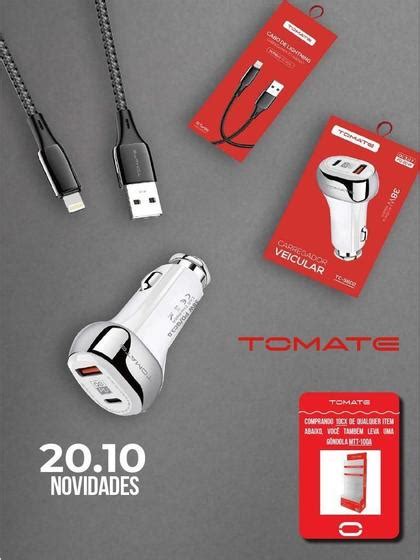 Carregador Usb Veicular Carro Pd Usb C Turbo 3 0 Qc 38W Tomate