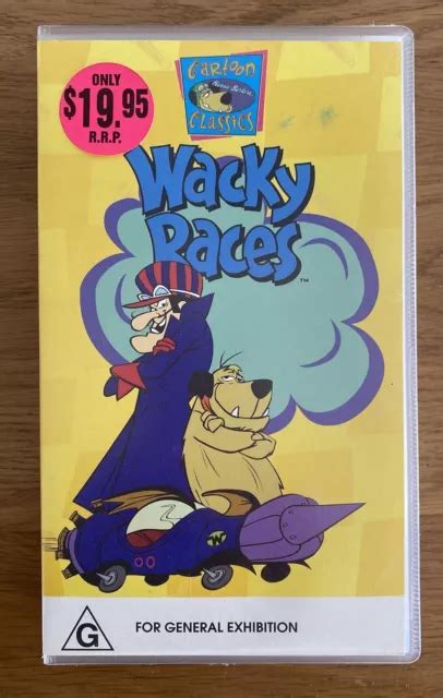 WACKY RACES VHS 10 Episodes Cartoon Classics Hanna Barbera Video 1996