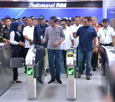 Resmikan Mrt Jakarta Presiden Jokowi Rawat Dan Jaga Mrt Kita