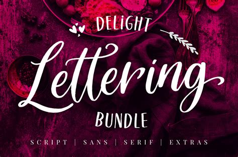 Delight Lettering Script Demo Font Designed By Konstantine Studio