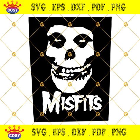 Misfits Svg Mis Fits Rock Band Punk 1980s 1970s Logos Svg Dxf Eps Png