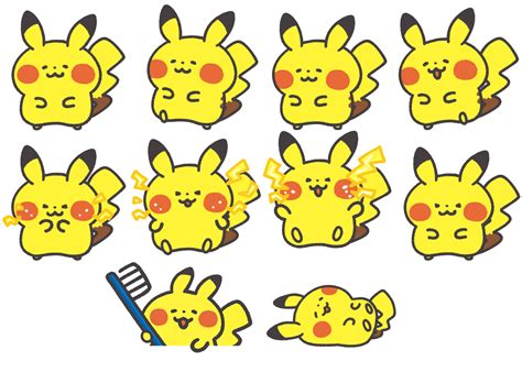 Pikachu Db Sprites Pikachu Sprite Sheet Hd Png Download Kindpng Images