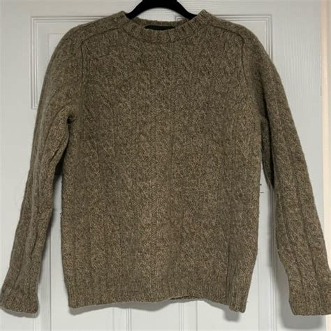 Eddie Bauer Sweaters Eddie Bauer Heritage Mens Size M Tan Wool Sweater Poshmark