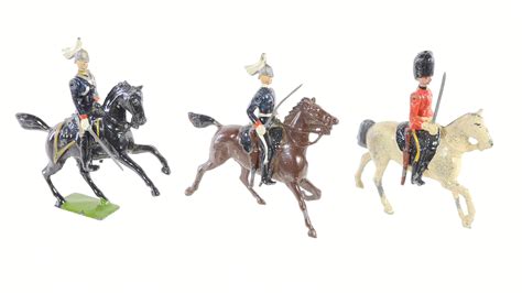 Lot 15 Vintage Britains Lead Horseback Toy Soldiers