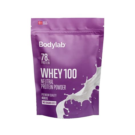 Køb Whey 100 Proteinpulver 400 G Neutral 400 G Fra Bodylab Matas