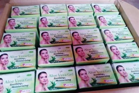 Ghrutika White Organic Aloe Vera Gel Soothing And Mosturizing For