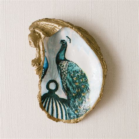 Decoupage Oyster Ring Dish Grit And Grace Studio