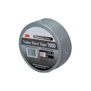 Nastro Adesivo Telato 3M Value Duct Tape Nero 1900