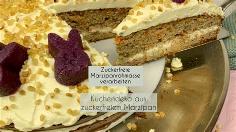 Niedliche Kuchendeko Aus Low Carb Marzipan Ohne Zucker Ganz Einfach