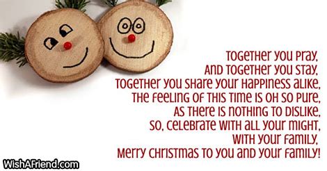 Christmas Poems For Family