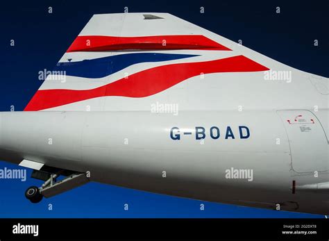 British Airways Concorde Überschallflugjet auf dem Display im Intrepid