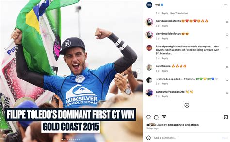 Surf Fans Roast World Champ Filipe Toledo On Ten Year Anniversary Of