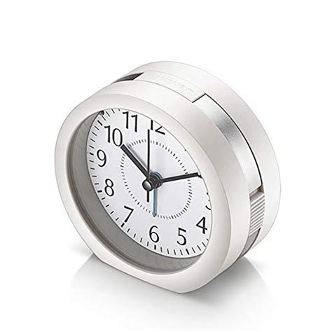 Analog Alarm Clock 4 Inch Super Silent Non Ticking Small Clock With Snooze And Night Light