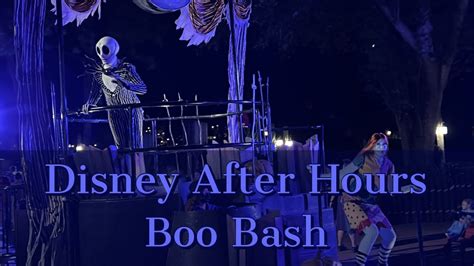 Disney After Hours Boo Bash Youtube