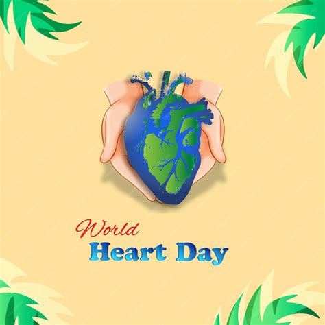 Premium Vector World Heart Day Concept Design Vector