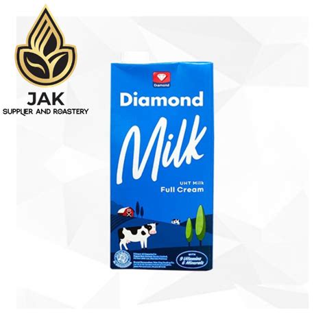 Jual DIAMOND MILK UHT FULL CREAM 1 LITER SUSU Shopee Indonesia