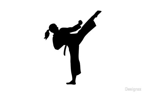 Taekwondo Girl Silhouette at GetDrawings | Free download