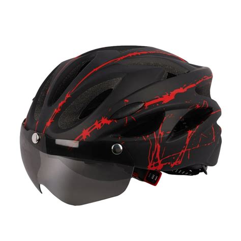 Bike Helmet for Men Women with Safety Led Back Light Detachable ...