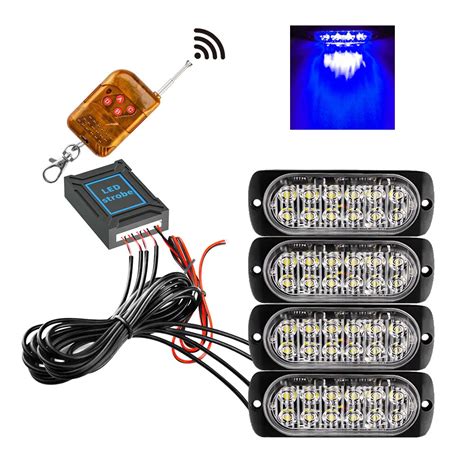 Luces Led Estrobosc Picas De Emergencia Faro Estrobosc Pico De V Y