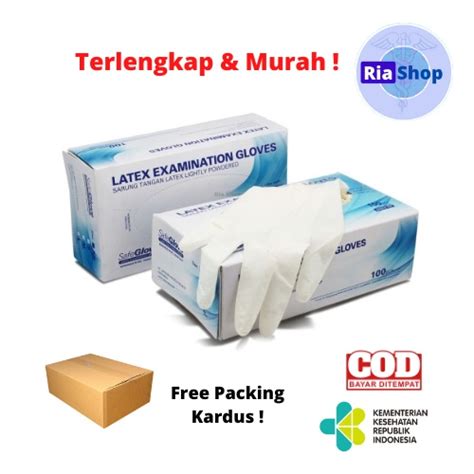 Jual Sarung Tangan Latex Safe Glove Powder Grosir Sarung Tangan