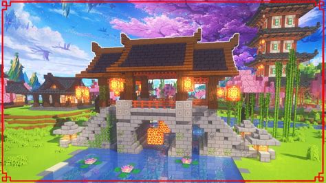 minecraft japanese bridge  japan korea bridge