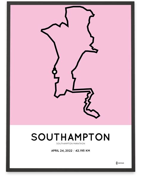 2022 Southampton Marathon print – Sportymaps