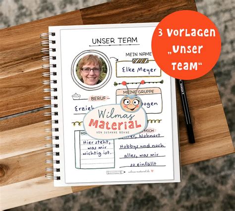 14 Kreative Steckbrief Erzieherin Vorlagen Wilmas Material