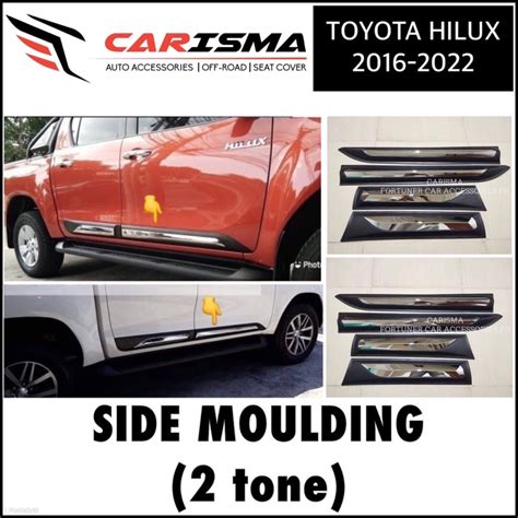 Toyota Hilux Revo Conquest Side Moulding Two Tone Hilux