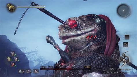 Nioh Okatsu Vs Giant Toad Vore And Ryona Youtube