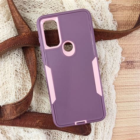 Moto G Pure Heavy Duty Slim Phone Case Purple Etsy