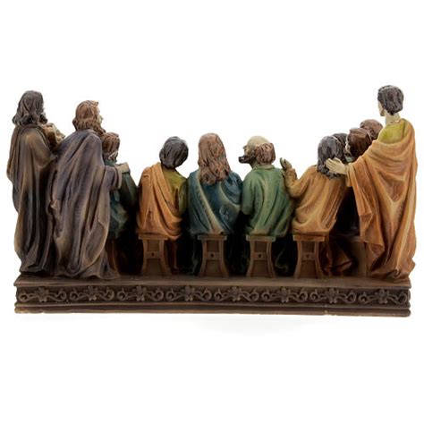 Last Supper Figurine In Resin 15x25x10 Cm Online Sales On HOLYART