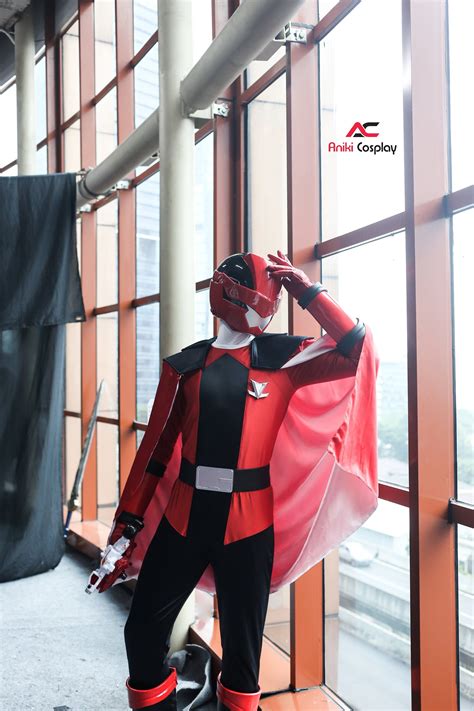 Aniki Sentai Ranger Red Cosplay Costume Fullset Etsy Canada