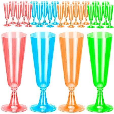 Amazon Decorrack Cocktail Glasses Plastic Party Champagne Cups