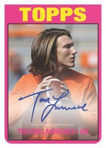 2021 Topps X Trevor Lawrence Football Card Checklist