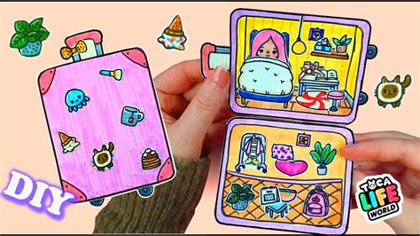 Toca Boca Mini Carrier house DIY Paper Quiet Book #papercraft #paperdiy ...