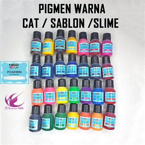 Jual Pigmen Warna Cat Sablon Slime Squishy Pewarna Cat Shopee Indonesia