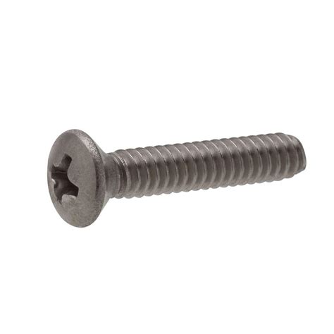 Everbilt 10 32 X 1 12 In Phillips Oval Head Machine Screws 4 Pack