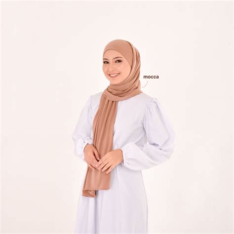 Jual Pashmina Melayu Jersey Pasmina Malay Hijab Tali Pashmina Instan