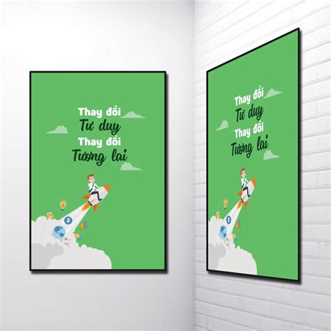 tranh slogan thay doi tu duy thay doi tuong lai