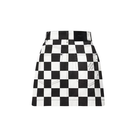 Damier Denim Mini Skirt Luxury Skirts And Shorts Ready To Wear