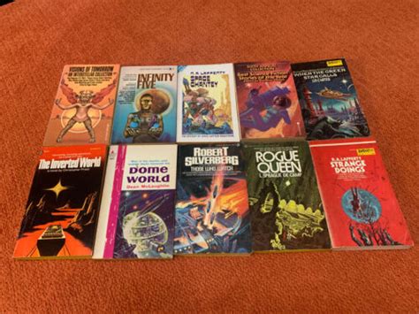 10 Vtg 1960s 70s Syfy Space Paperback Books Lot Ebay