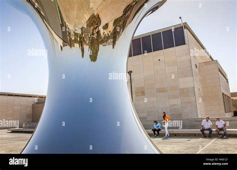 Turning The World Upside Down Sculpture By Anish Kapoor In Israel