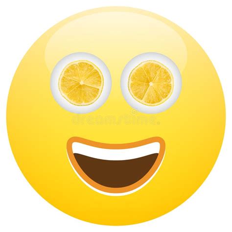 Healthy Food Smiley Face Emoticon Stock Illustration Illustration Of