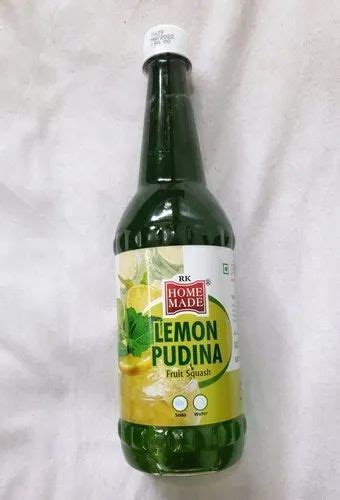 Ml Lemon Pudina Fruit Squash At Rs Bottle Lemon Squash In