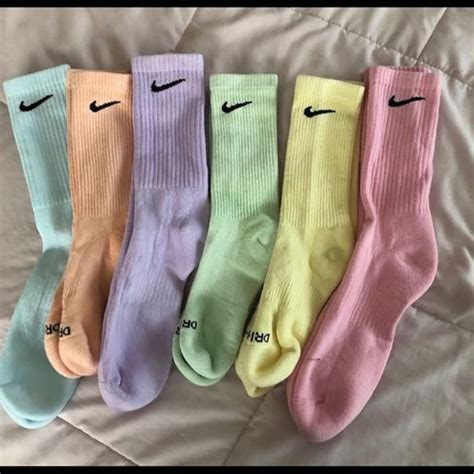 Pastel Custom Dyed Nike Socks Etsy